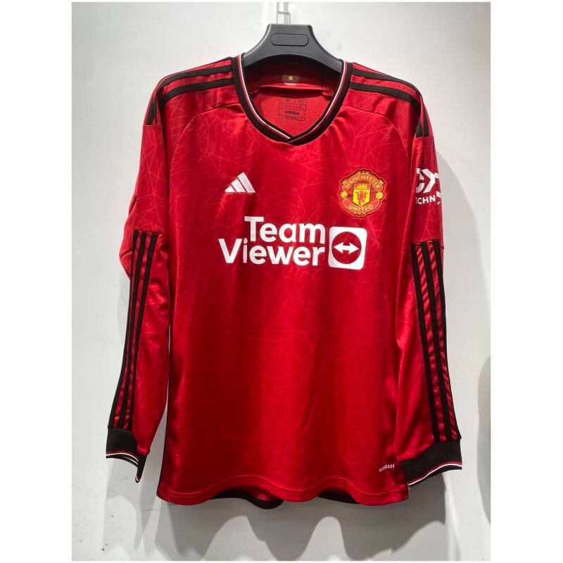 Mens Manchester United Home Jersey Long Sleeve 2023/24