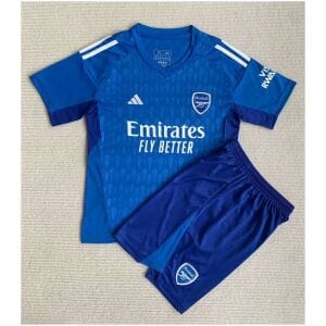 Kids Arsenal Goalkeeper Blue Jersey 2023/24