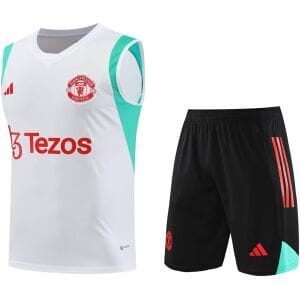 Mens Manchester United Singlet Suit White 2023/24