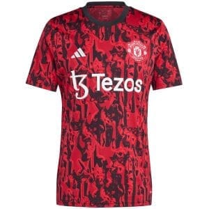 Mens Manchester United Short Training Jersey Red 2023/24