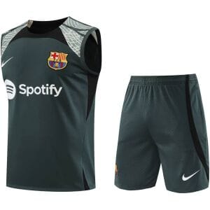 Mens Barcelona Singlet Suit Dark Grey 2023/24