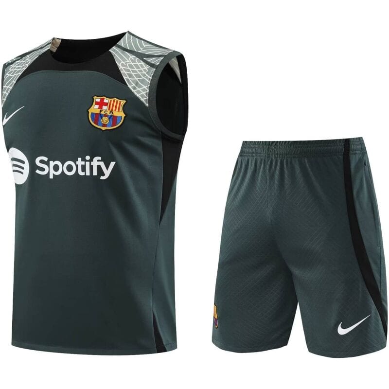 Mens Barcelona Singlet Suit Dark Grey 2023/24