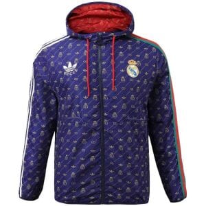 Mens Real Madrid x Gucci All Weather Windrunner Jacket Royal 2023/24