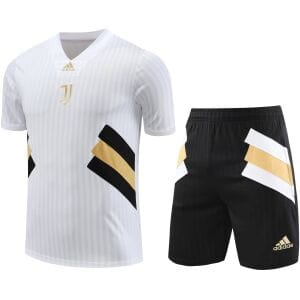 Mens Juventus Short Training Suit White 2023/24
