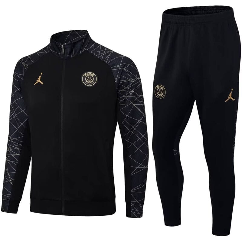Mens PSG x Jordans Jacket + Pants Training Suit Black II 2023/24