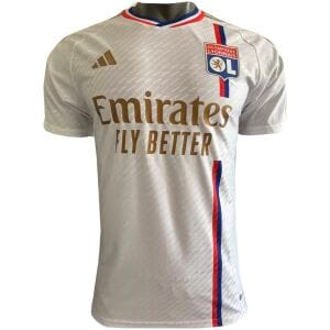 Mens Olympique Lyonnais Home Authentic Jersey 2023/24 – Match
