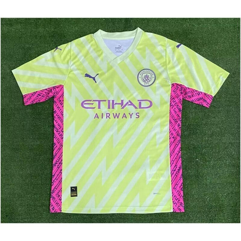 Mens Manchester City Goalkeepr Yellow Jersey 2023/24