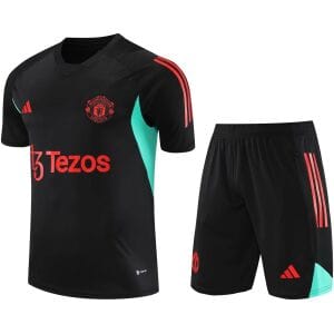Mens Manchester United Short Training Suit Black II 2023/24