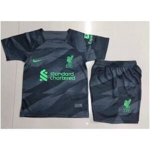 Kids Liverpool Goalkeeper Black Jersey 2023/24