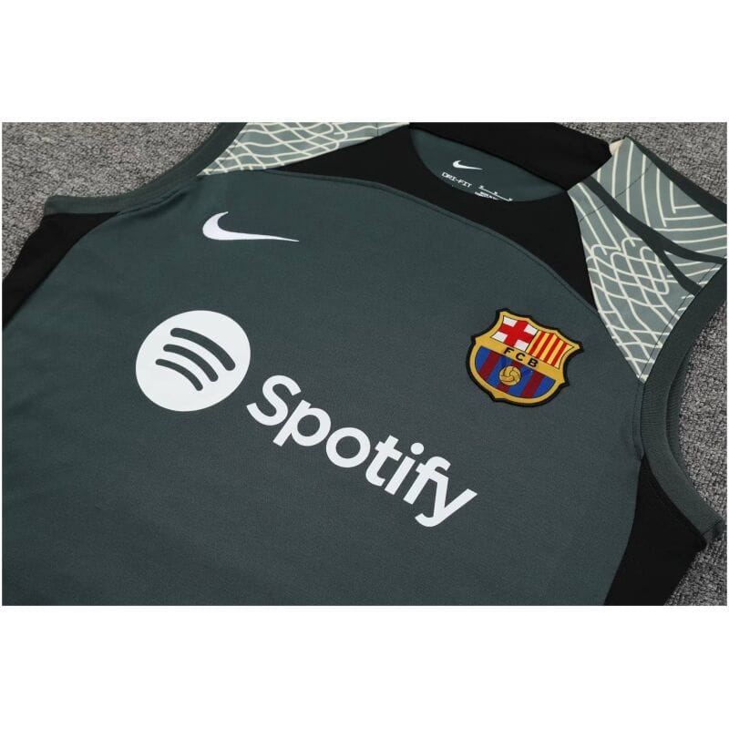 Mens Barcelona Singlet Suit Dark Grey 2023/24