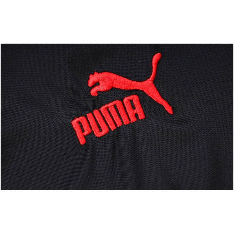 Mens AC Milan Polo Shirt Black 2023/24