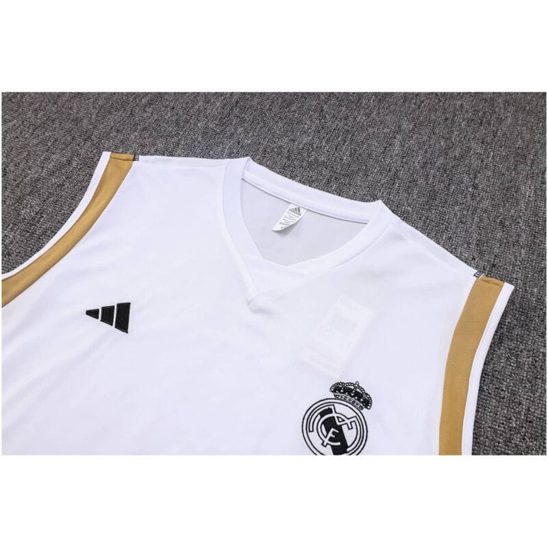 Mens Real Madrid Singlet Suit White 2023/24