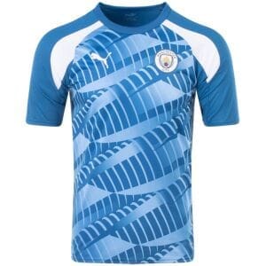 Mens Manchester City Short Training Jersey Blue 2023/24
