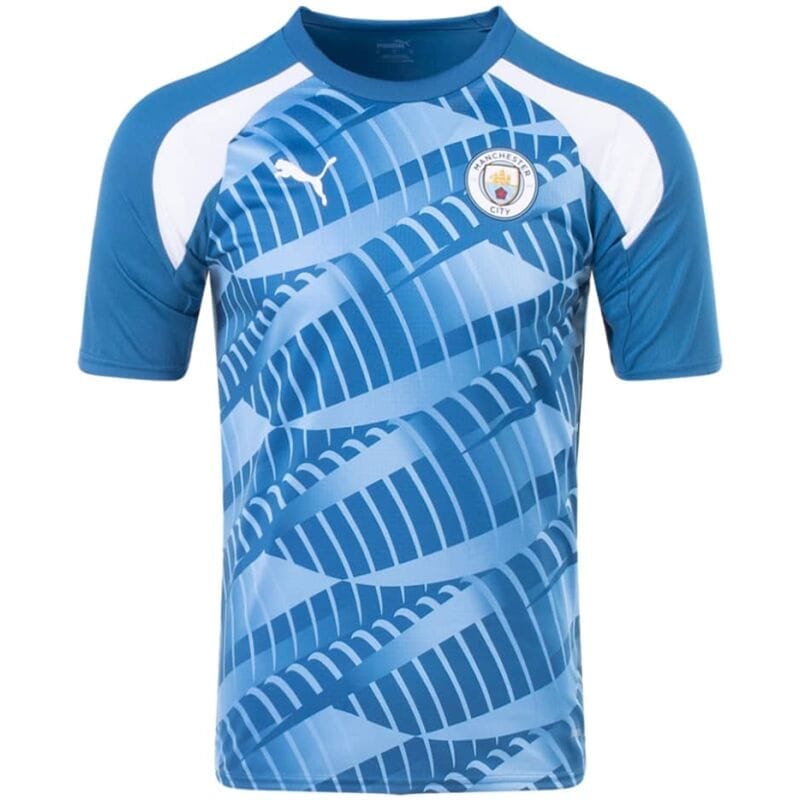 Mens Manchester City Short Training Jersey Blue 2023/24