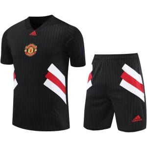 Mens Manchester United Short Training Suit Black 2023/24