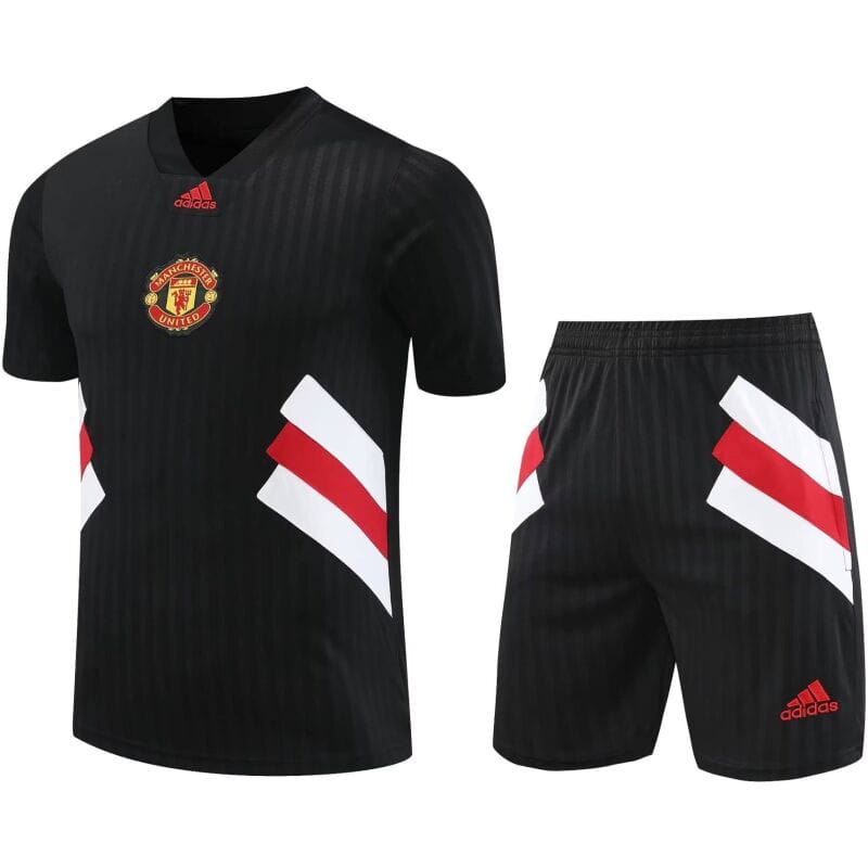 Mens Manchester United Short Training Suit Black 2023/24