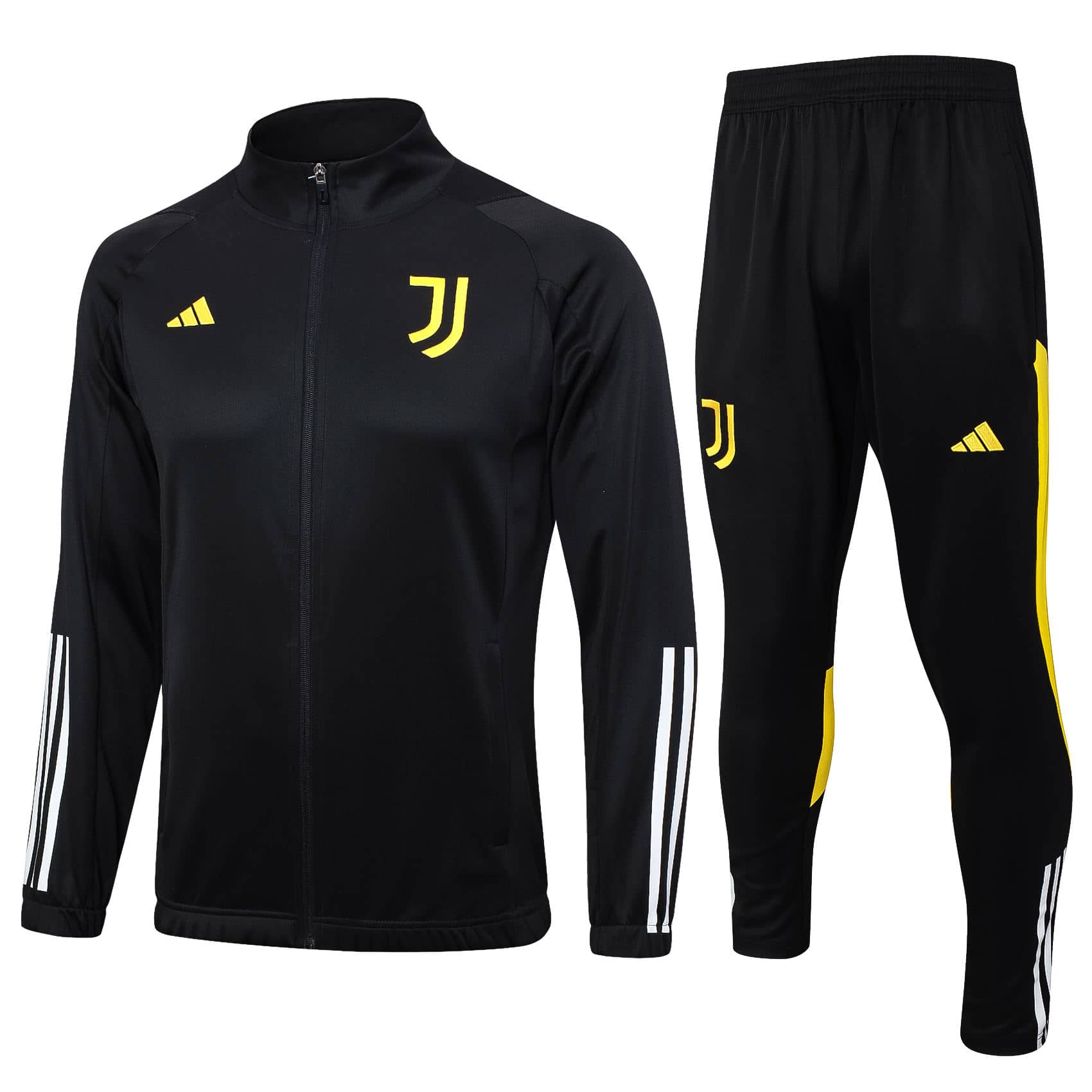 Mens Juventus Jacket + Pants Training Suit Black 2023/24
