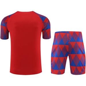 Mens Barcelona Short Training Suit Red 2023/24