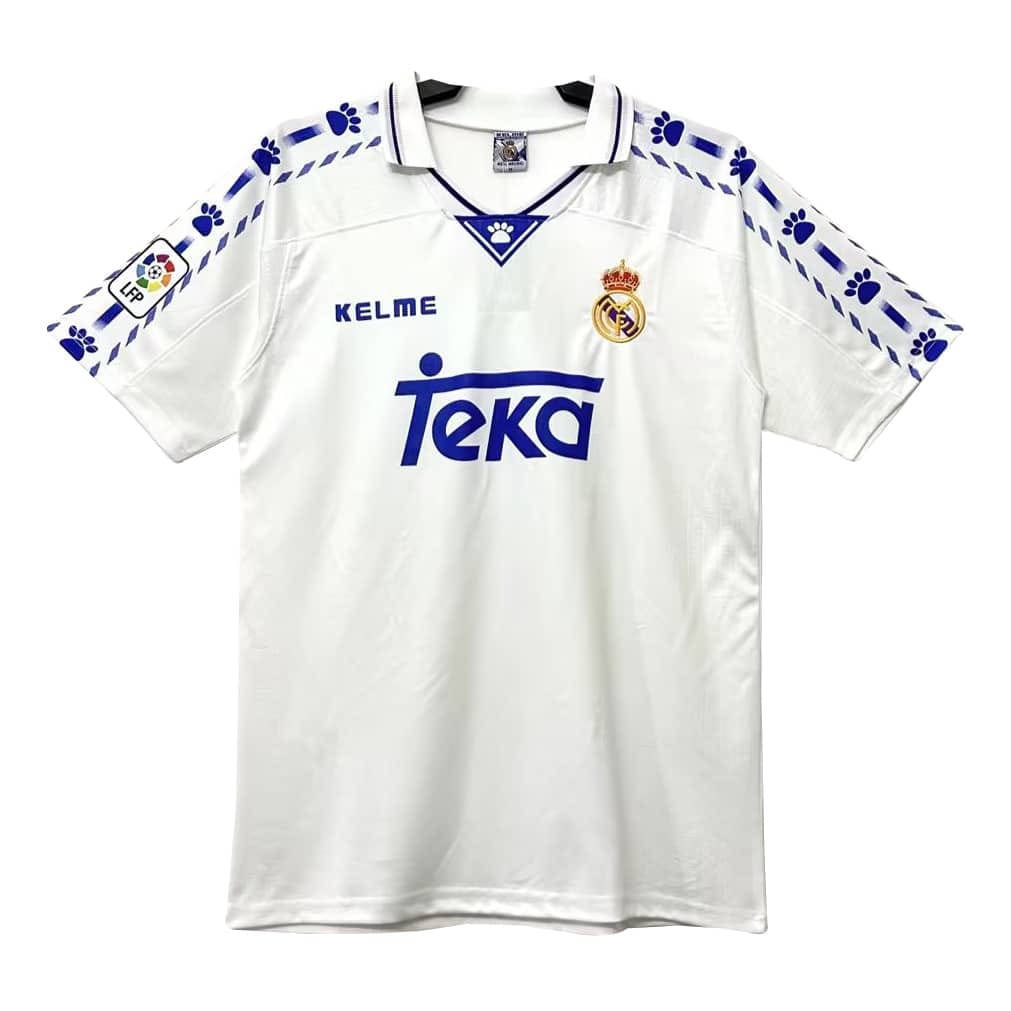 Mens Real Madrid Retro Home Jersey 1996/97