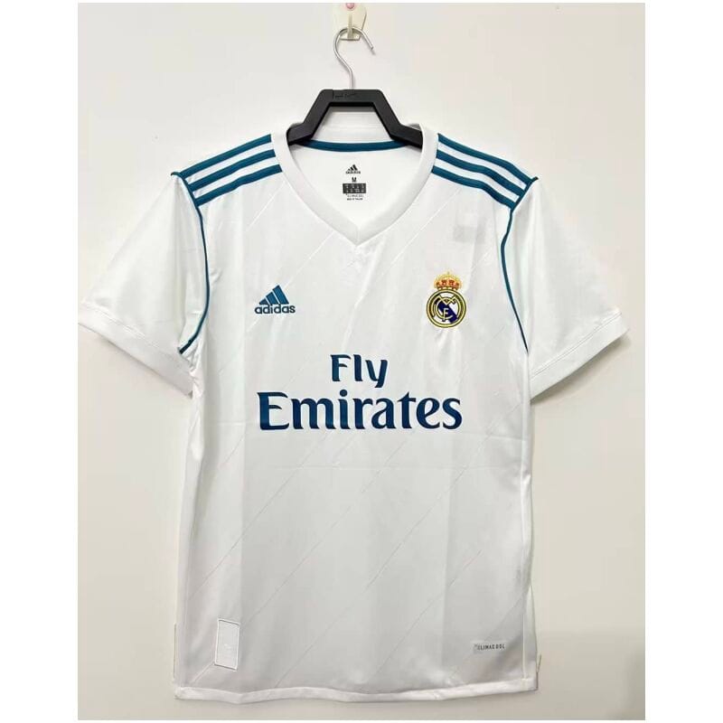 Mens Real Madrid Retro Home Jersey 2017/18
