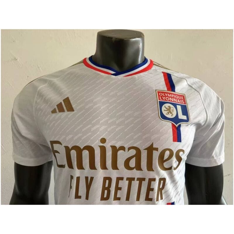 Mens Olympique Lyonnais Home Authentic Jersey 2023/24 – Match
