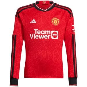 Mens Manchester United Home Jersey Long Sleeve 2023/24