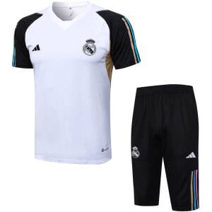 Mens Real Madrid Short Training Suit White 2023/24