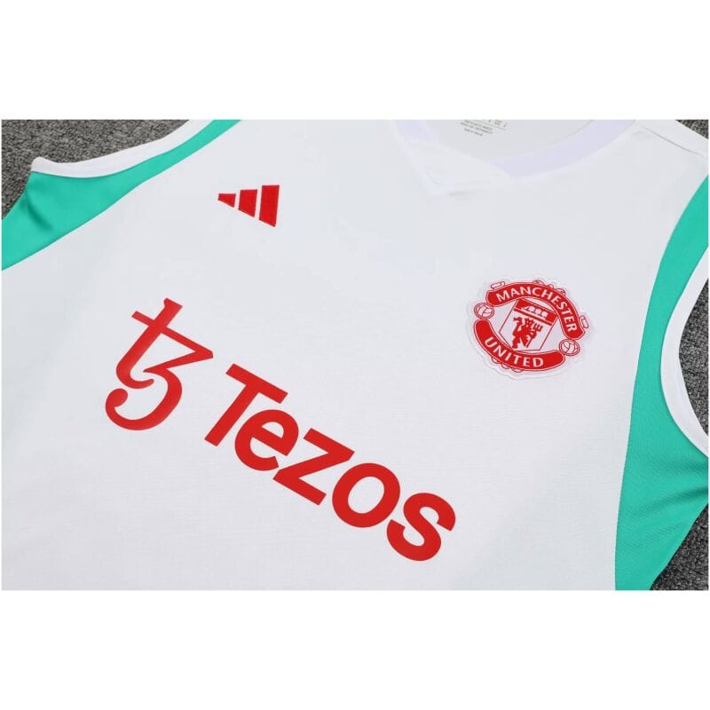 Mens Manchester United Singlet Suit White 2023/24