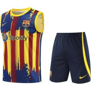 Mens Barcelona Singlet Suit Yellow 2023/24
