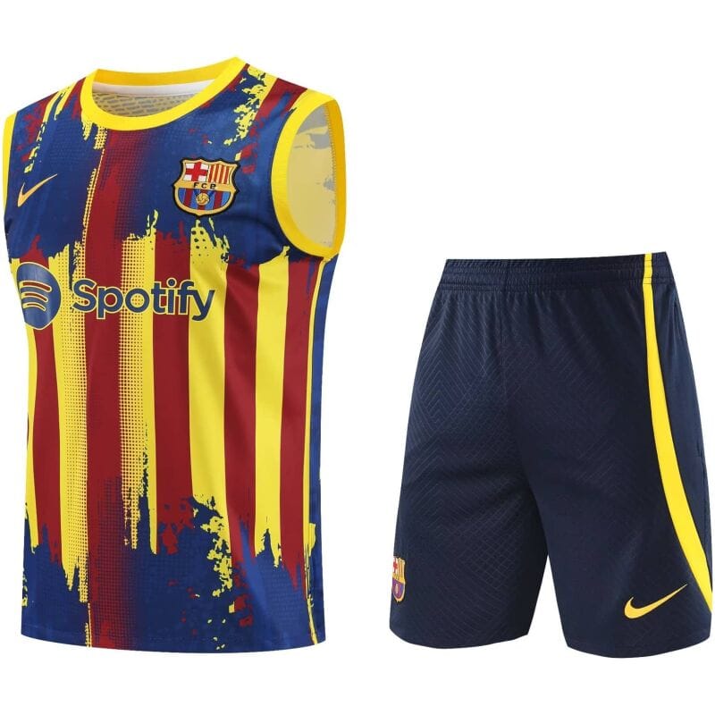 Mens Barcelona Singlet Suit Yellow 2023/24