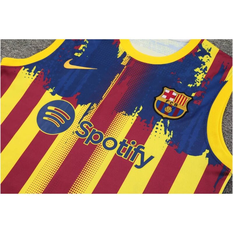 Mens Barcelona Singlet Suit Yellow 2023/24