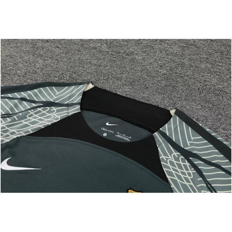 Mens Barcelona Short Training Suit Dark Grey 2023/24