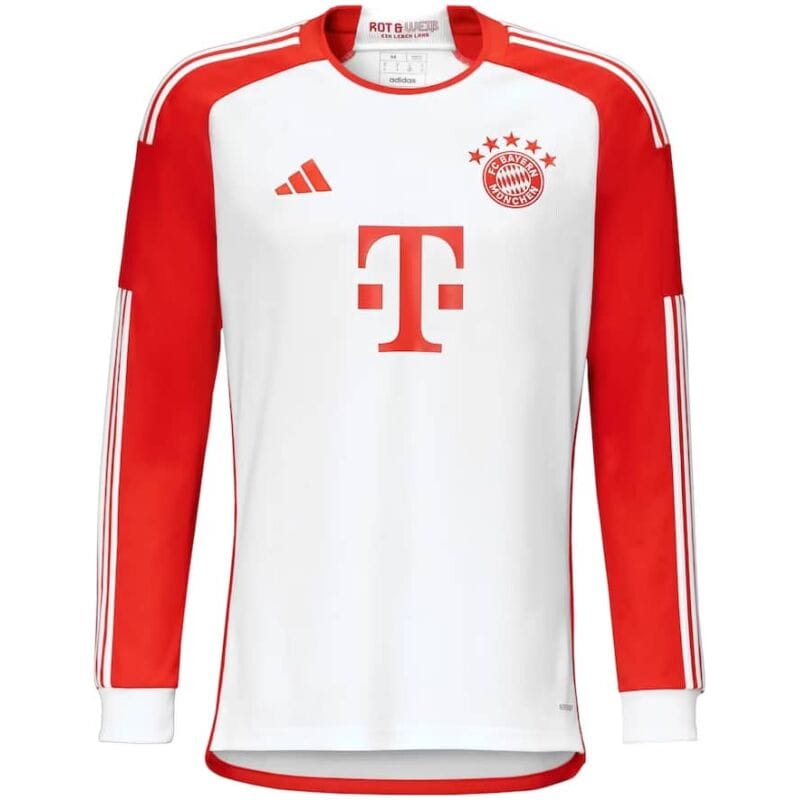 Mens Bayern Munich Home Jersey Long Sleeve 2023/24