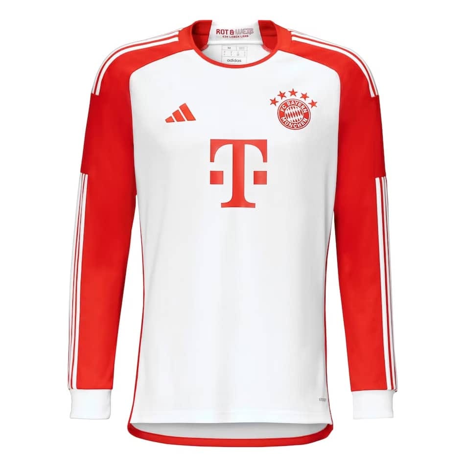 Mens Bayern Munich Home Jersey Long Sleeve 2023/24