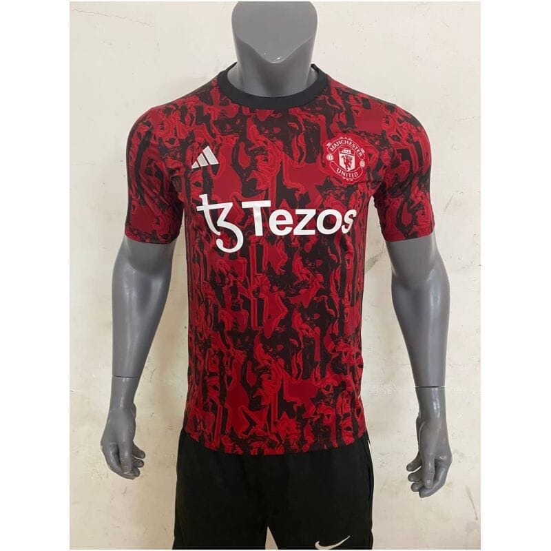 Mens Manchester United Short Training Jersey Red 2023/24