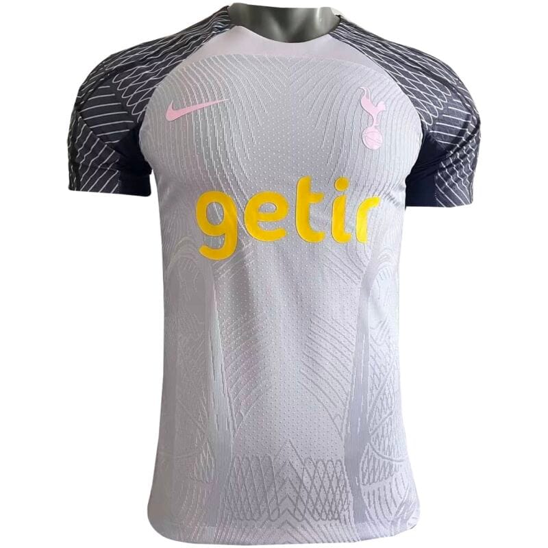 Mens Tottenham Hotspur Pre-Match Short Training Authentic Grey Jersey 2023/24 – Match