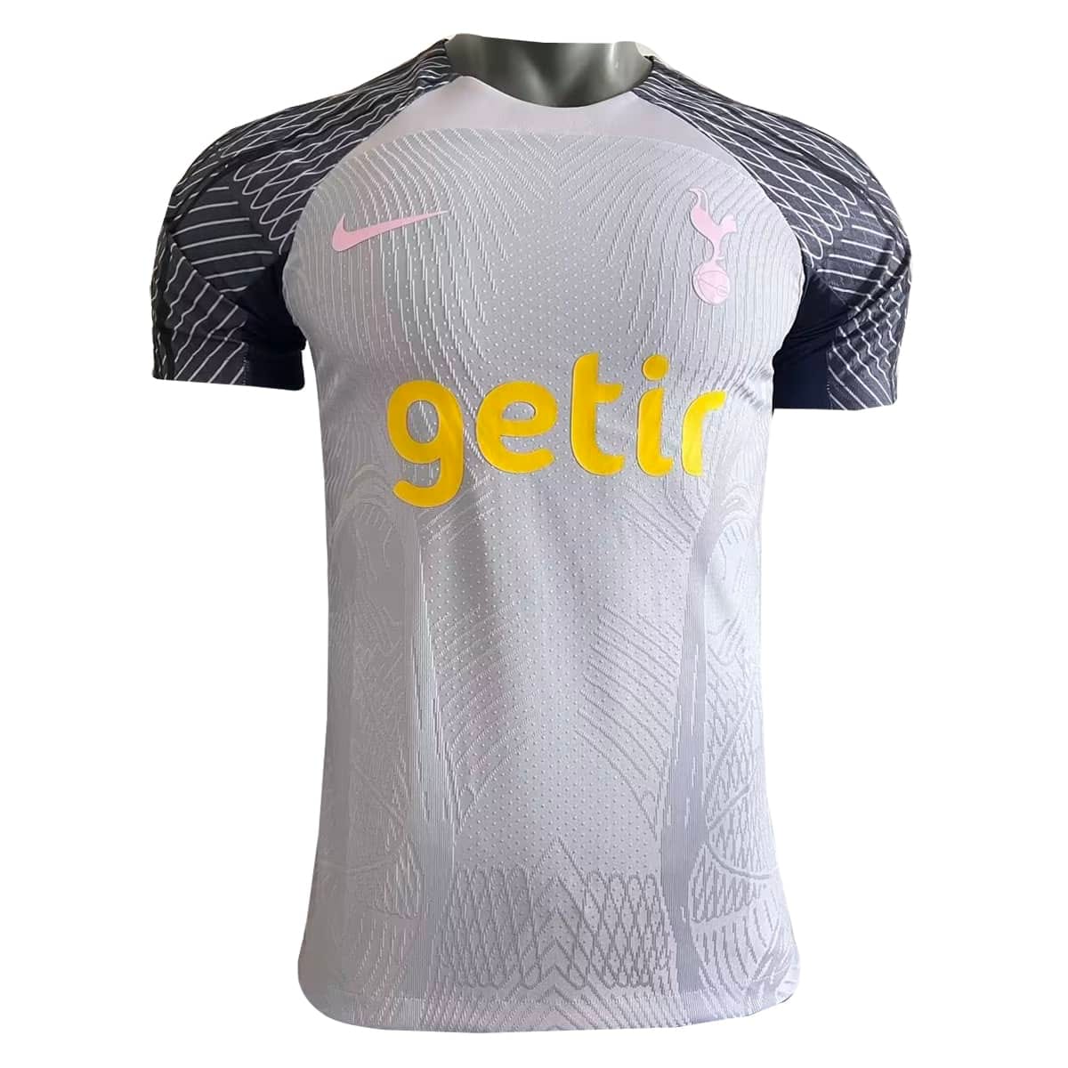 Mens Tottenham Hotspur Pre-Match Short Training Authentic Grey Jersey 2023/24 – Match