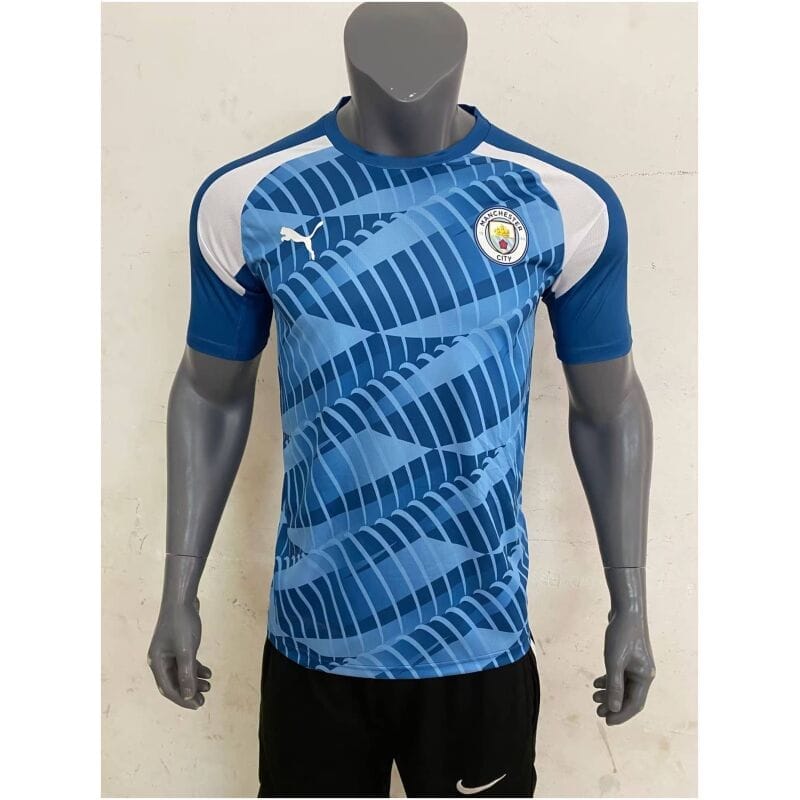 Mens Manchester City Short Training Jersey Blue 2023/24