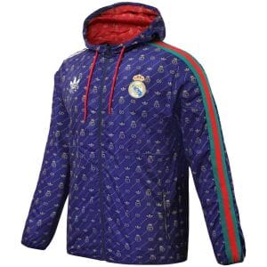 Mens Real Madrid x Gucci All Weather Windrunner Jacket Royal 2023/24
