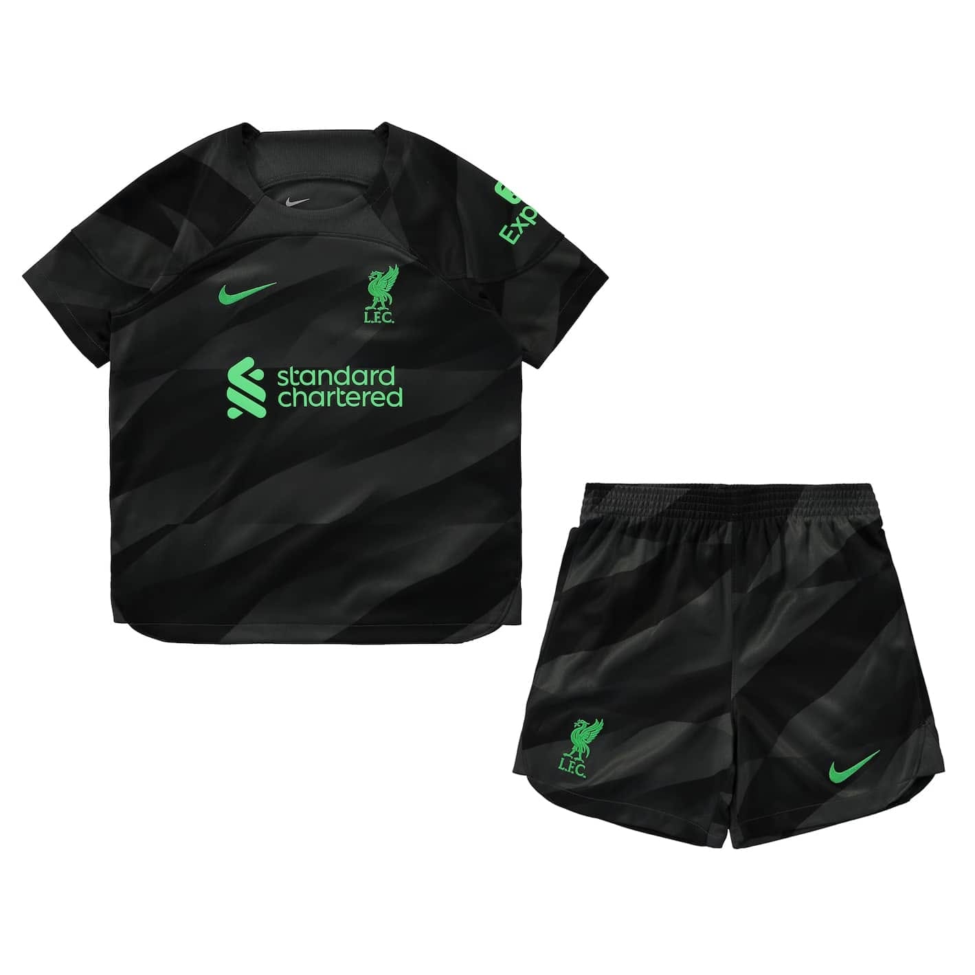Kids Liverpool Goalkeeper Black Jersey 2023/24