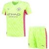 Kids Manchester City Goalkeeper Green Jersey 2023/24