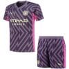 Kids Manchester City Goalkeeper Purple Jersey 2023/24