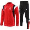 Mens AC Milan Jacket + Pants Training Suit Red 2023/24