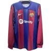 Mens Barcelona Home Jersey Long Sleeve 2023/24