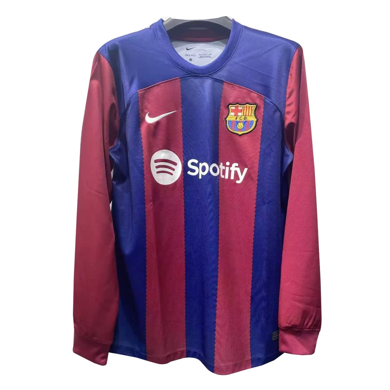 Mens Barcelona Home Jersey Long Sleeve 2023/24