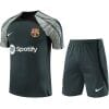 Mens Barcelona Short Training Suit Dark Grey 2023/24