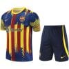 Mens Barcelona Short Training Suit Yellow 2023/24