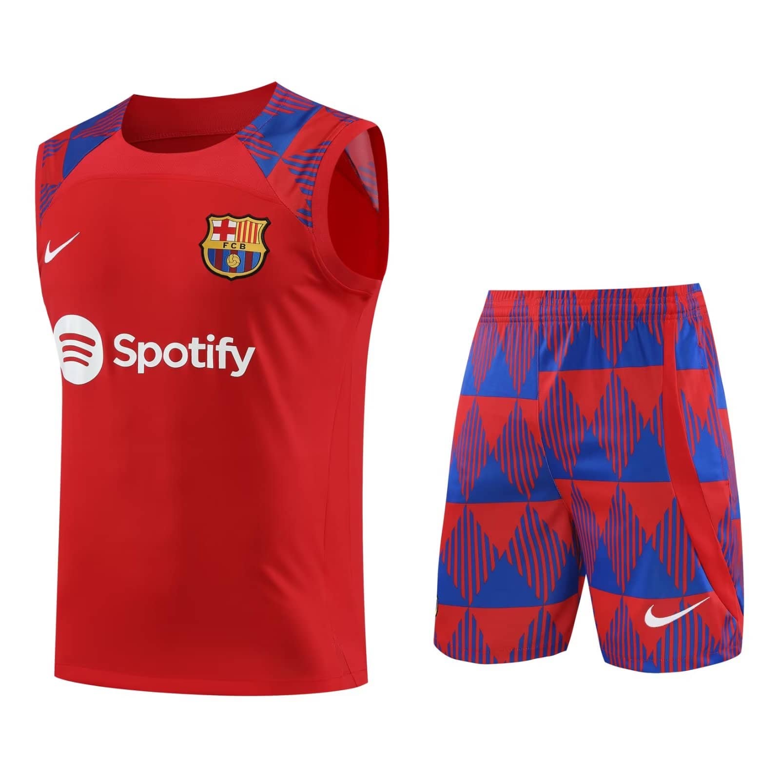 Mens Barcelona Singlet Suit Red 2023/24