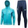 Mens Juventus Hoodie Jacket + Pants Training Suit Green 2023/24