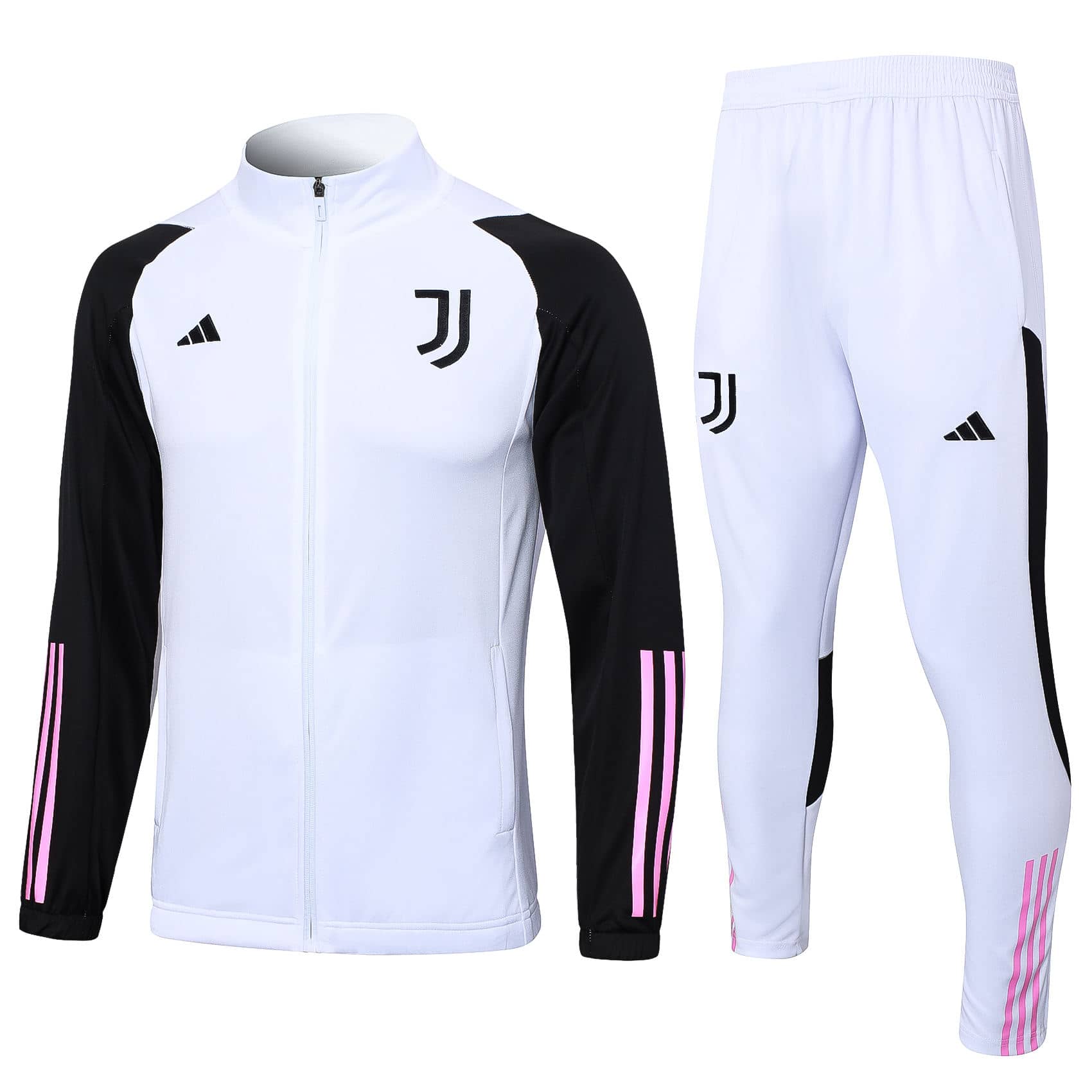 Mens Juventus Jacket + Pants Training Suit White 2023/24